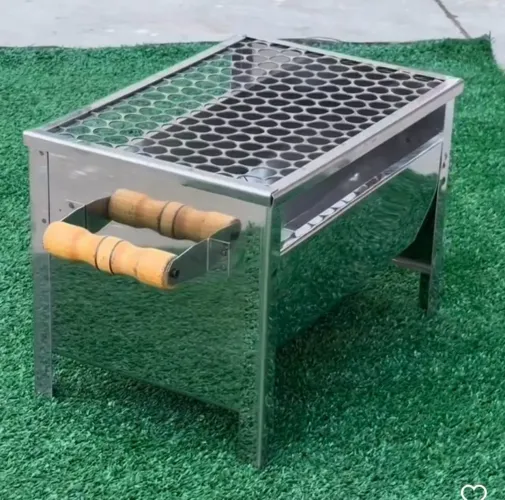 Churrasqueira Camperinha inox 120 reais avista na Promoção de Natal <br>