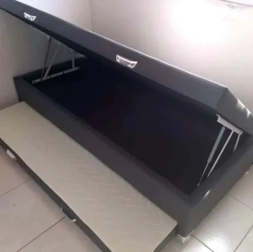 Cama box baú solteiro com cama auxiliar novo