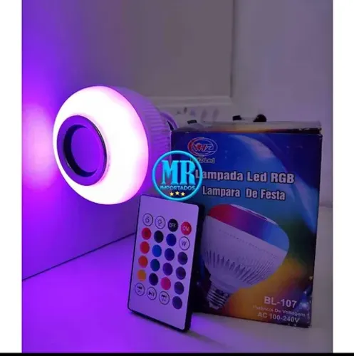 Lâmpada RGB Bluetooth