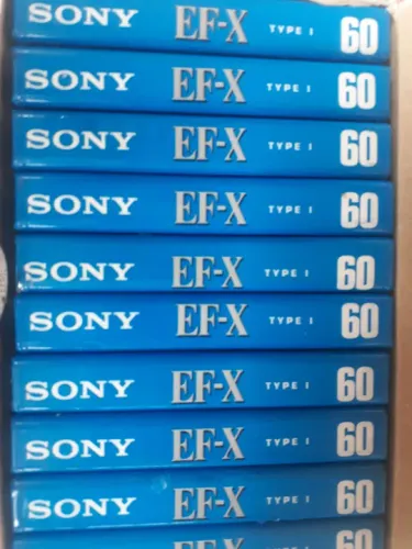 Fita k7 sony caixa contém 10 unidades