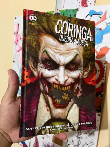 O Coringa quebra cabeça panini capa dura nova