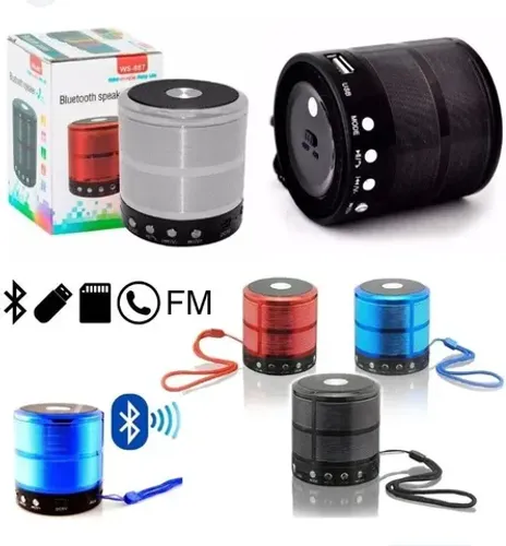 Caixinha bluetooth, FM e pendrive.