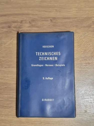 Livro de desenho técnico, escrito em Alemão