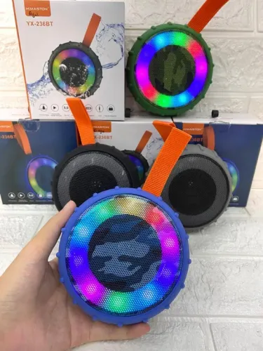 Caixa de Som Bluetooth Portátil com Luzes - Impermeável - LED - entrega em slz e região 