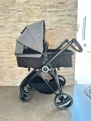 Carrinho De Bebê Cosmos Com Bebê Conforto E Base - Kiddo