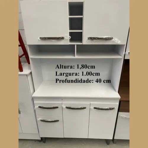 Armário de cozinha branco - entregamos