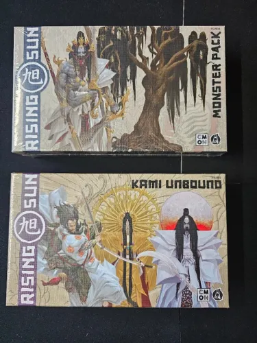 Rising Sun: Kami Unbound + Monster Pack Novo Jogo de Tabuleiro Importado Inglês