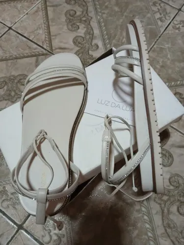 Sandália Flatform Saara Panna Luz da Lua