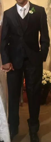 Terno Preto Elegante para Ocasiões Especiais + Sapato social 
