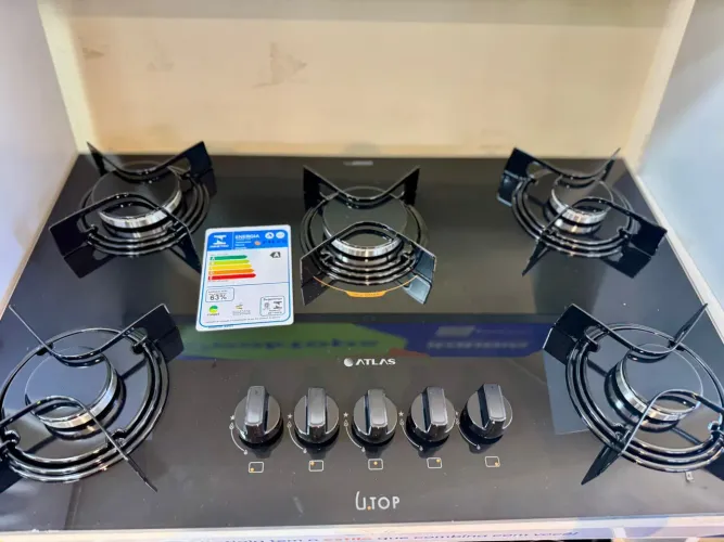 Cooktop Atlas U.Top 5 Bocas - Design e Eficiência!