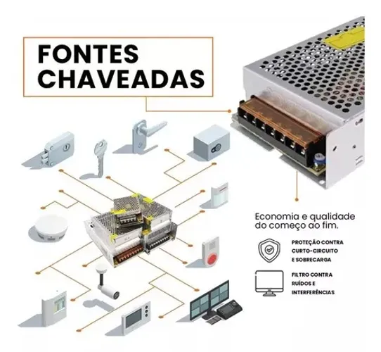Fonte chaveada 50a 600w 