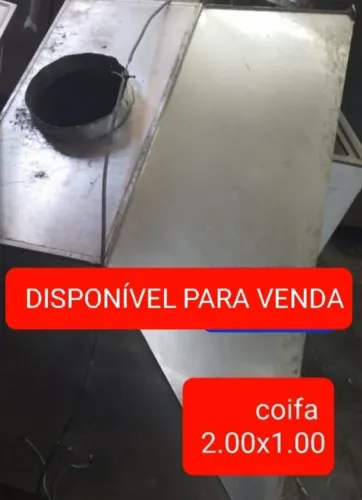 PROMOCAO - Coifa Industrial 2.00x1.00 0.30