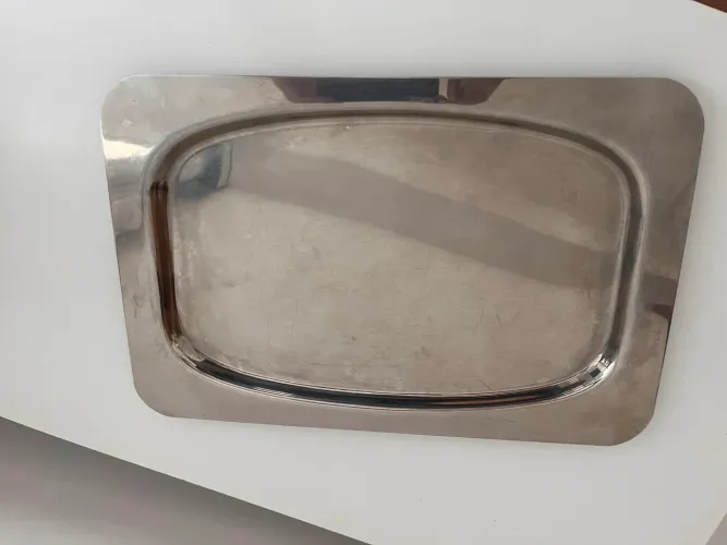 Travessa inox quadrada