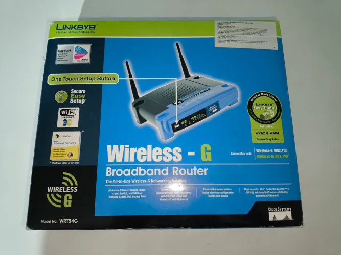 Peça de Computador Antigo - Roteador Linksys WRT54G
