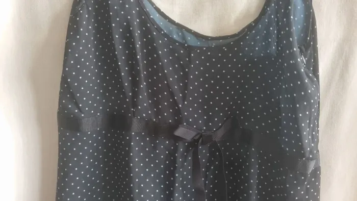 Blusa de organza e poá 48