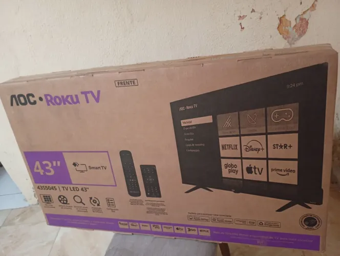 Promoção Black Friday tv 43 aoc smartv 43 nova na caixa  1.450 ZAP *