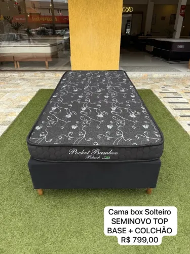 Cama de Solteiro COLCHÃO + Base Box - ENTREGO!