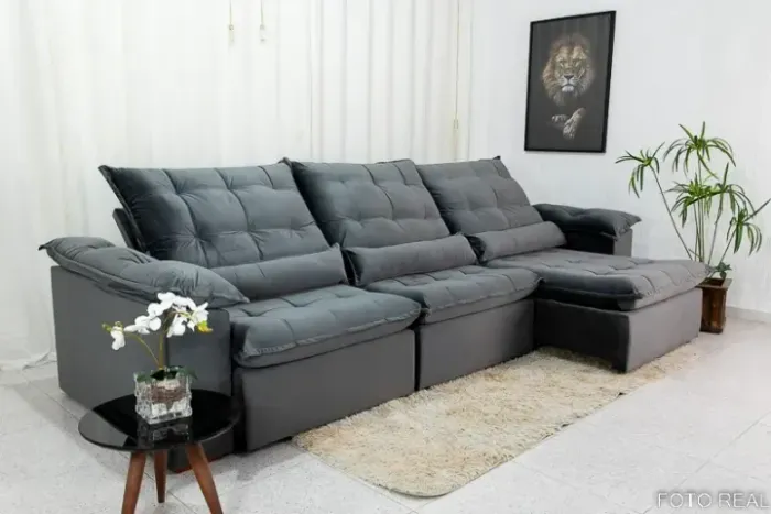 Chame para agendar sua entrega! Mod Sofá Retrátil e Reclinável 3.20cm COD 310