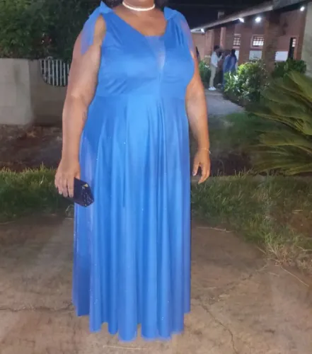 Vestido de festa azul