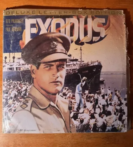 Laserdisc Êxodo (Exodus) 1960 - EDIÇÃO DELUXE RARÍSSIMA - RELÍQUIA AINDA NO PLÁSTICO