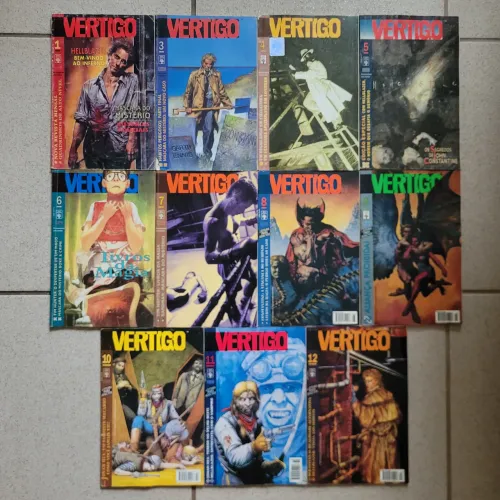 Lote com 11 revistas Vertigo - Abril Jovem