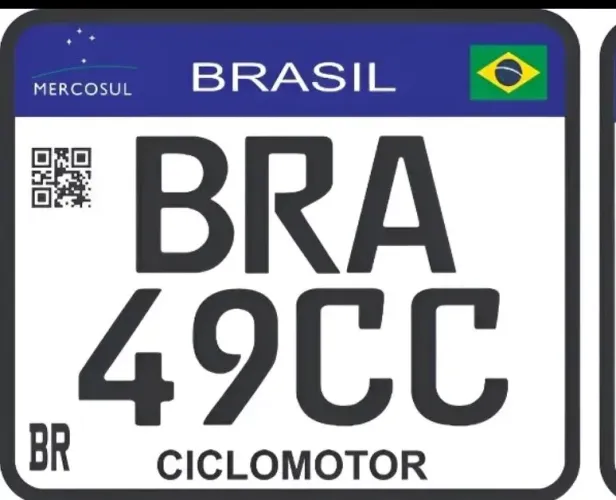 Placa ciclomotor 