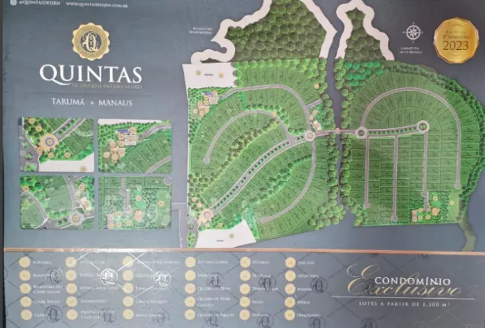 TERRENO COND EXCLUSIVO - QUINTAS DE SÃO JOSÉ DO RIO NEGRO - TARUMÃ - MANAUS