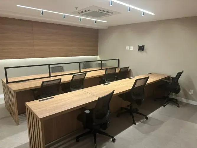 Grande mesa de escritório, conjunto de mesas!