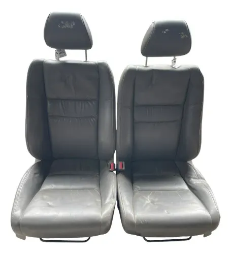 Jogo De Banco Honda Civic 2007/2008 Couro ( Completo ) Cinza-escuro