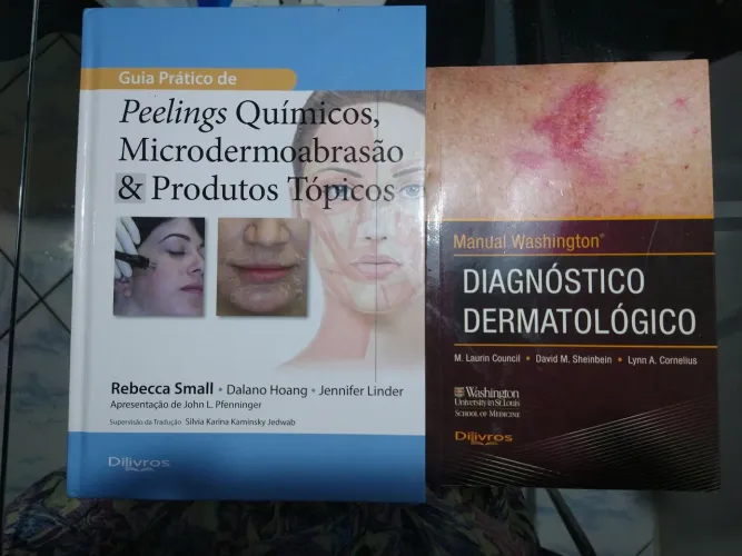 Livros para clínica de estética seis livros.