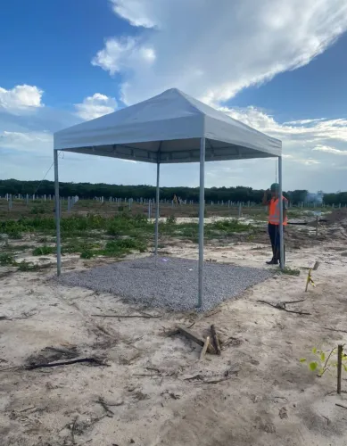 Fabricação tenda, toldo, palco, praticável