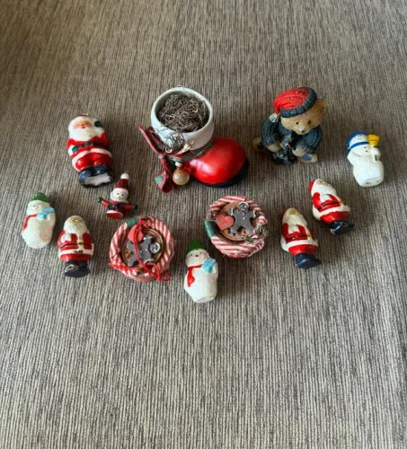 Enfeites De Natal Kit Com 12 - Excelente Estado