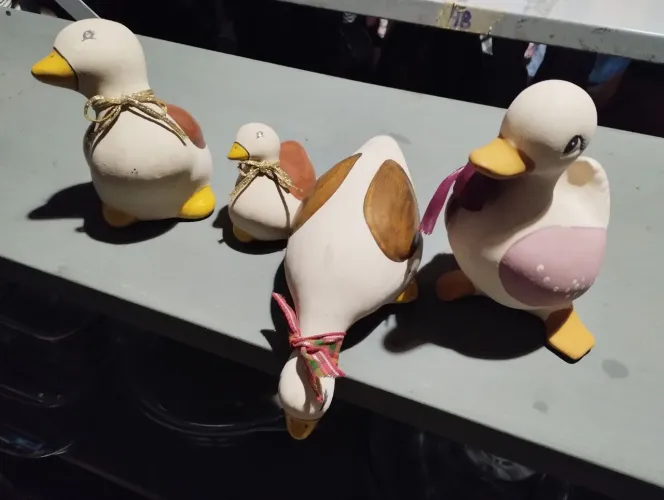 Enfeites para sala patos xeretas 