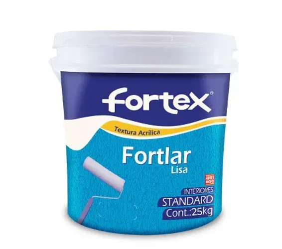 Textura Acrílica Standard Branco Neve 25Kg Fortlar Fortex
