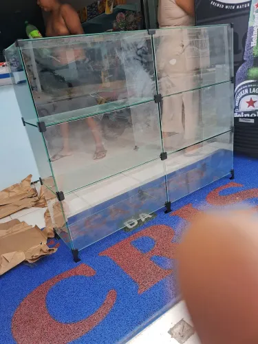 Balcão de vidro expositor para lojas aparti de 450R$