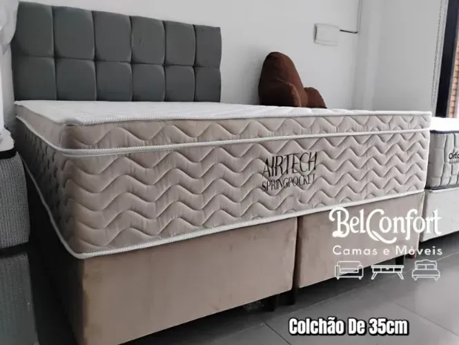 CAMA BOX QUEEN ORTOBOM MOLAS ENSACADAS 
