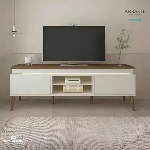 Rack Para TV Até 75 Polegadas Lumina Com LED. Produto lacrado de Fábrica