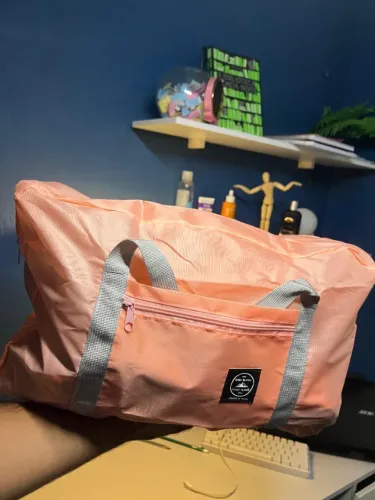Bolsa de Viagem e Academia Expansível - Nylon - Rosa