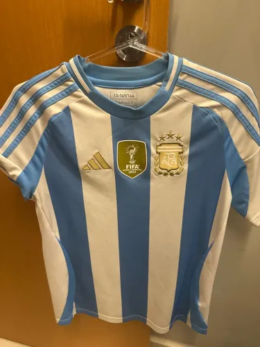 Camisa Argentina Adidas Infantil - 23/24 - Tamanho 13-14 anos