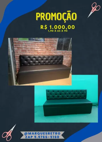 Sofá para barbearia 
