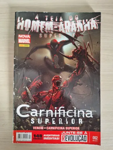 Histórias em Quadrinhos HQs A Teia do Homem Aranha Carnificina Superior Edição 2014