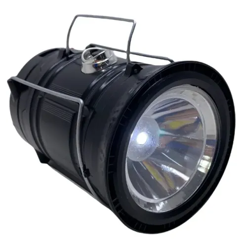 Lampião Camping Solar Led USB Lanterna Bateria Recarregável