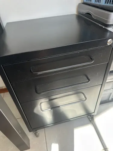 Gaveteiro 3 gavetas em Aço Tok Stok