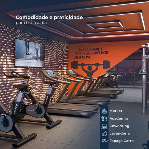 Com fácil acesso 2/4 suite e varanda