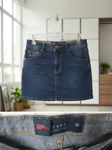Mini saia jeans Pool