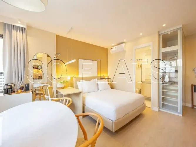 Residencial DSG Itaim disponível locação com 28m², 1 dormitório ao lado da Av. Santo Amaro