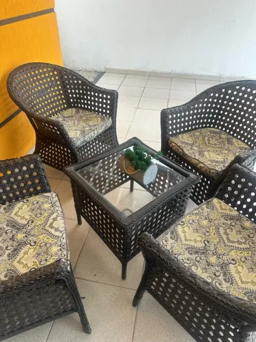 Jogo de área vime 4 cadeiras