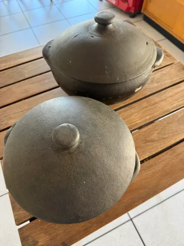 Conjunto panela de barro 20 e 25 cm