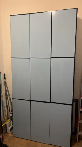 Armário fórmica azul