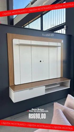 PAINEL DE TV PEÇA DE SHOWROOM COM 60% OFF